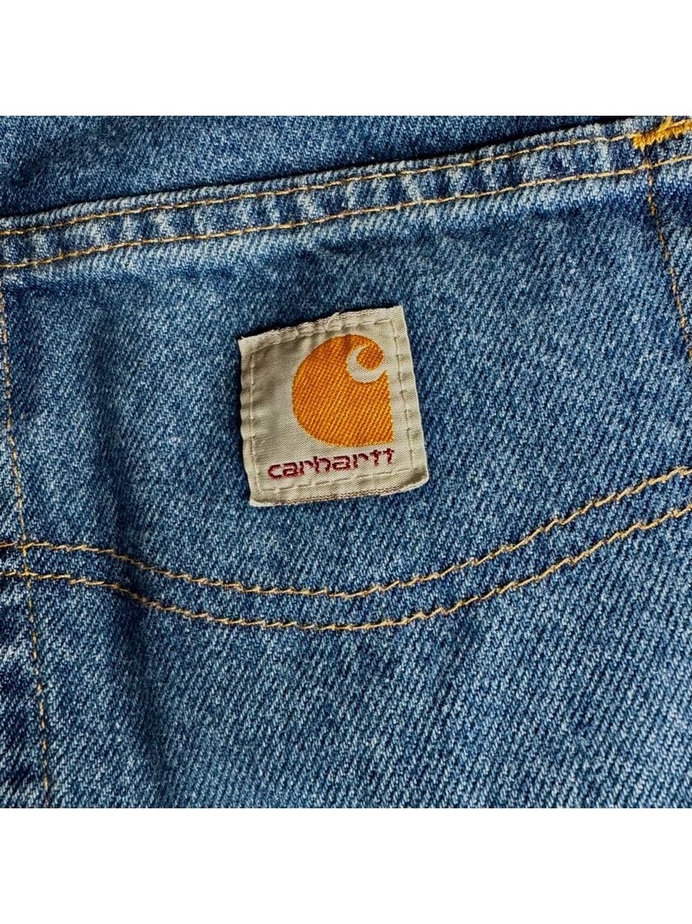 Carhartt Men’s Vintage Heavy Duty Blue Denim Relaxed Fit Jeans Size 44/32 - Picture 3 of 6